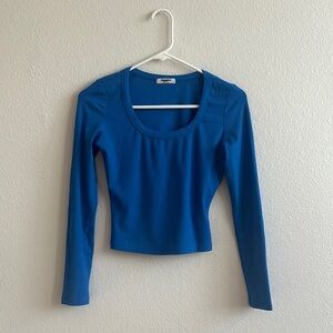 NWOT Amazon Basics Blue Long Sleeve Women's Top